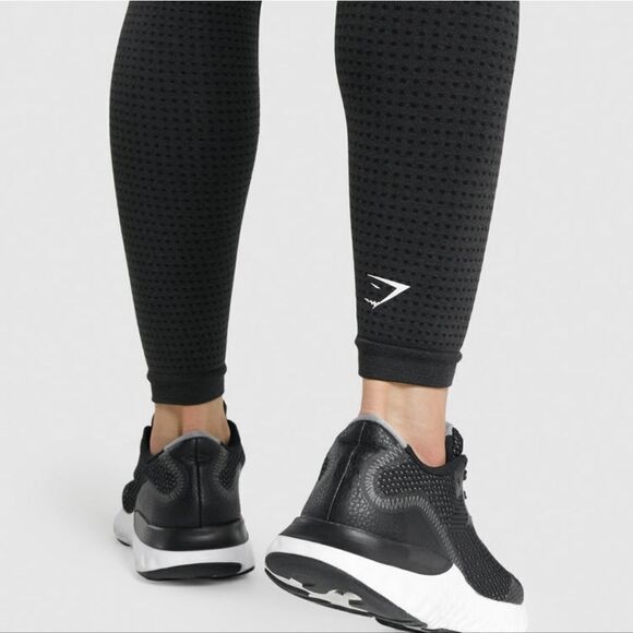 GYMSHARK VITAL SEAMLESS 2.0 LEGGINGS Size Black NWT IN PKG - Picture 6 of 9